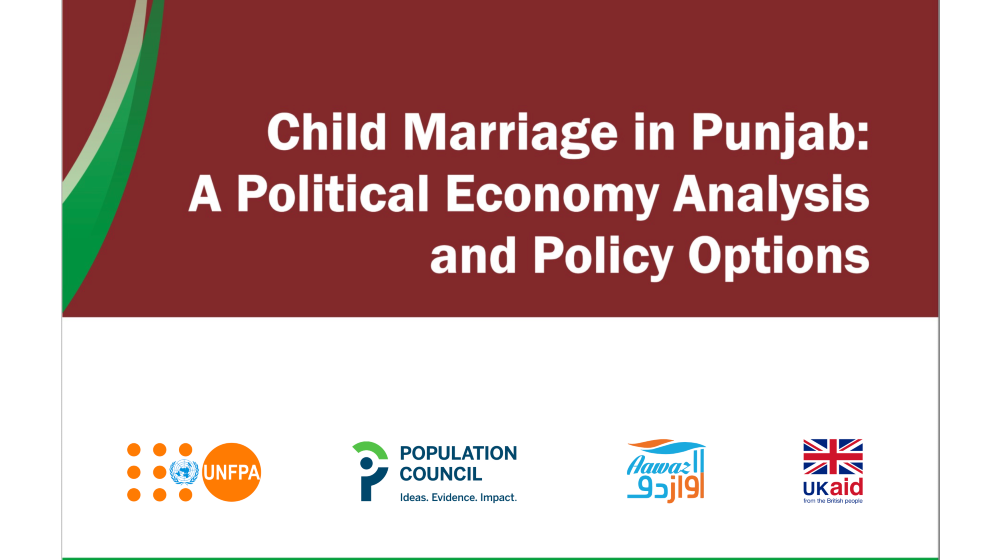 Child Marriage in Punjab: A Political Economy Analysis and Policy Options