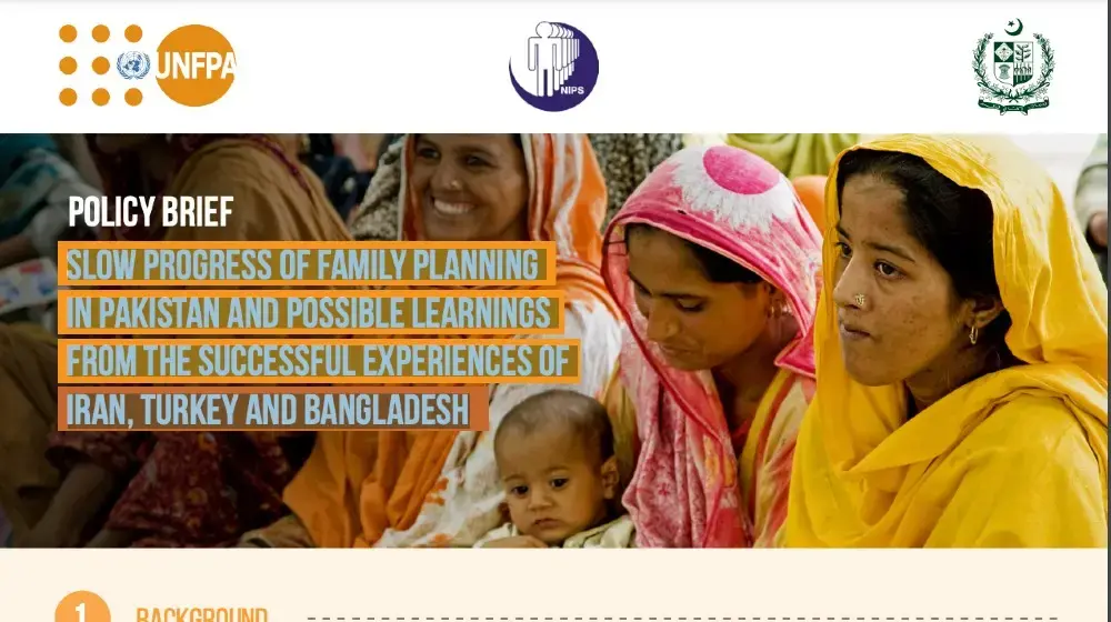 Policy Brief: Slow progress of Family Planning in Pakistan and possible Learnings from the successful experiences of Iran, Turkey and Bangladesh